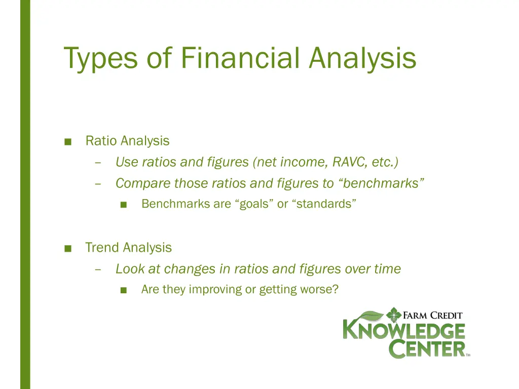 types of financial analysis
