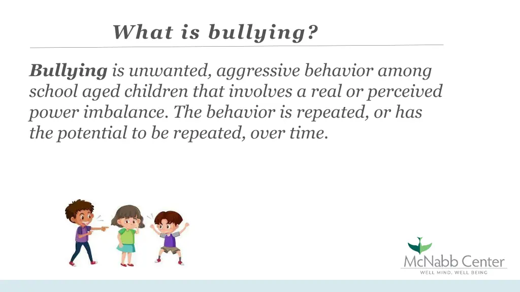 what is bullying