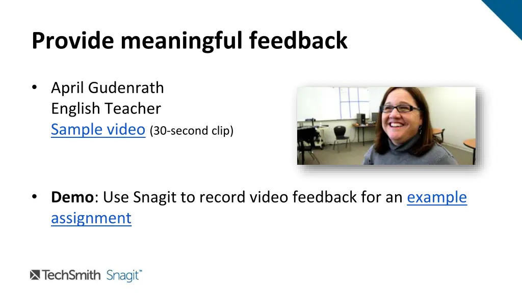 provide meaningful feedback