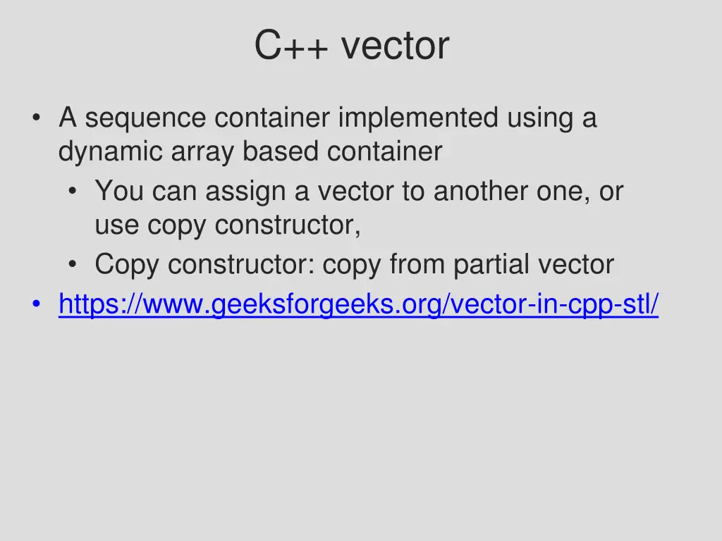 c vector
