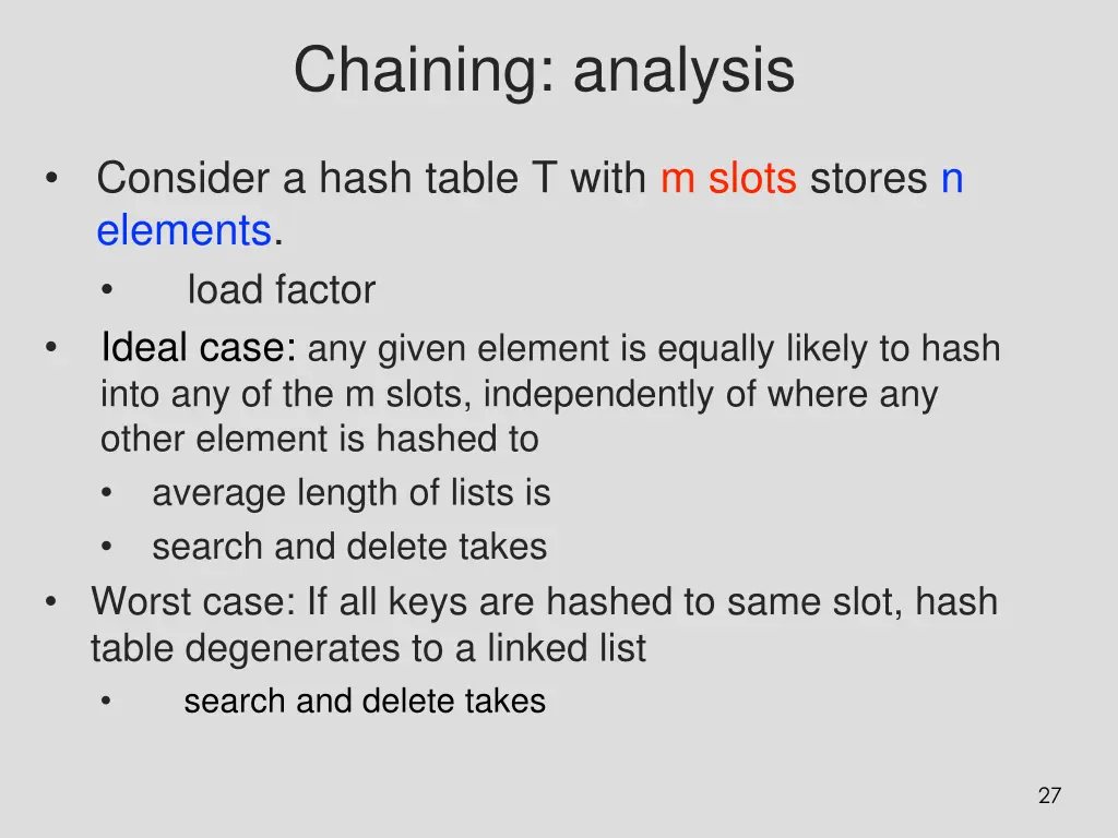 chaining analysis