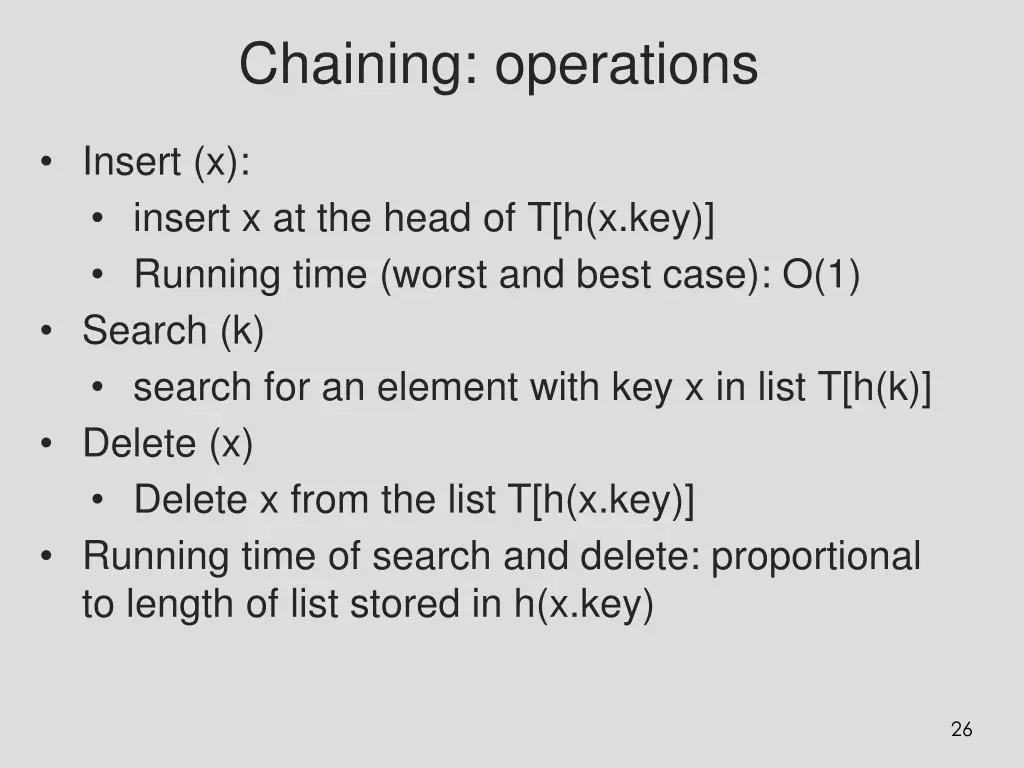 chaining operations
