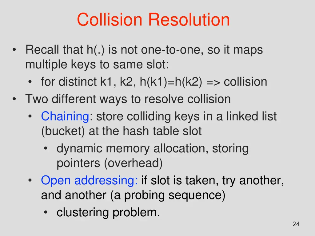 collision resolution