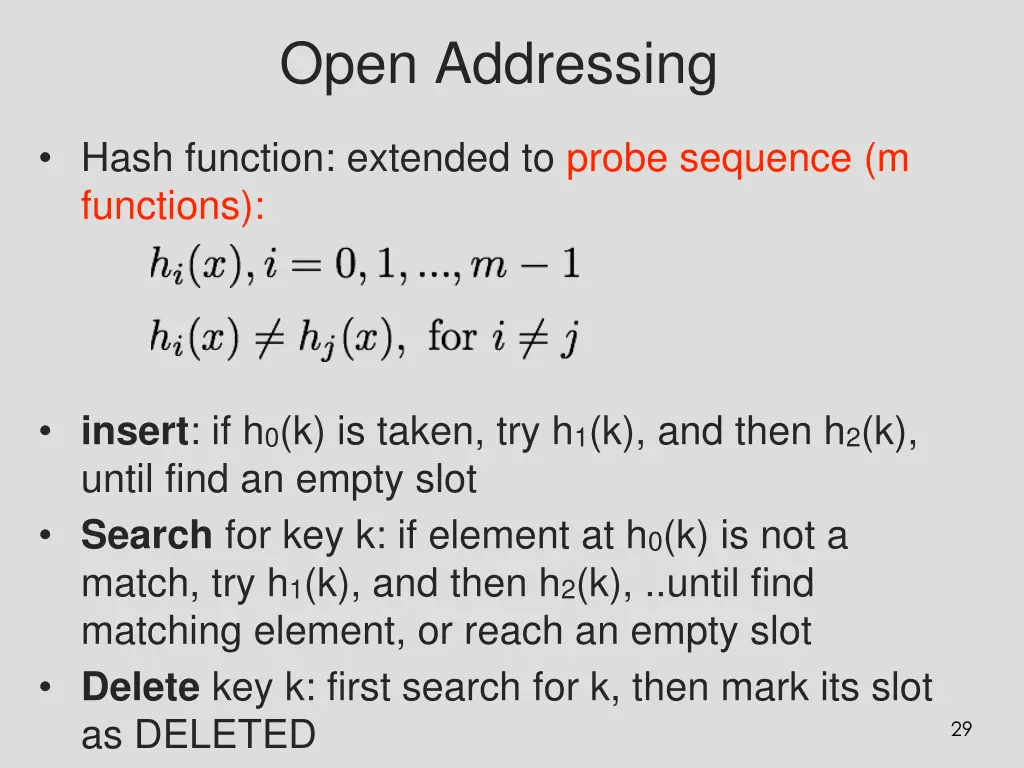open addressing