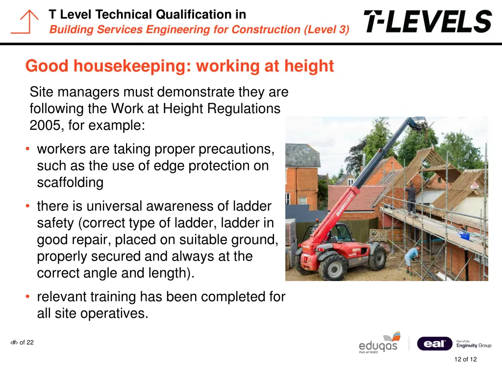 t level technical qualification in building 11