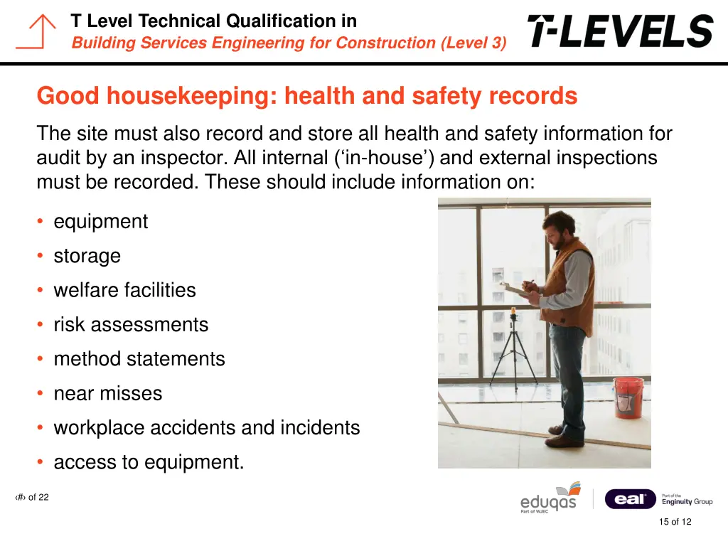 t level technical qualification in building 14
