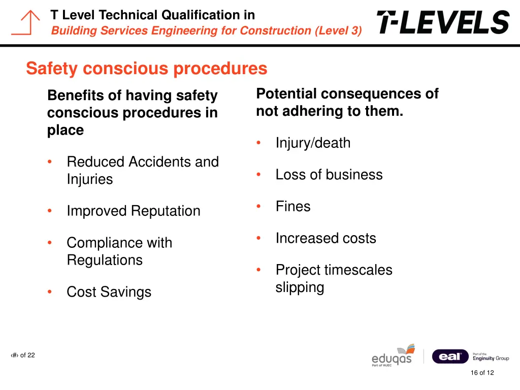 t level technical qualification in building 15