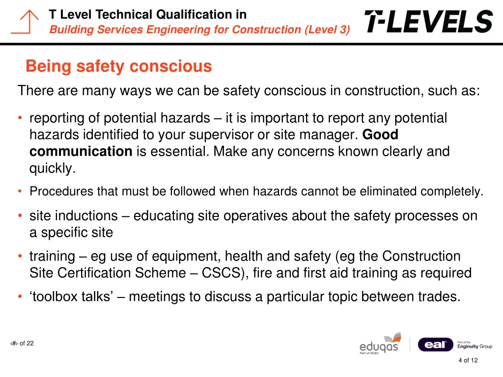 t level technical qualification in building 3