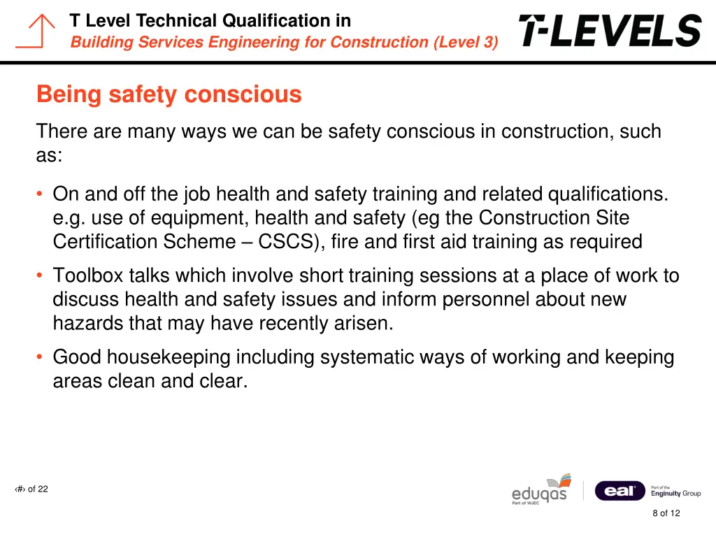 t level technical qualification in building 7