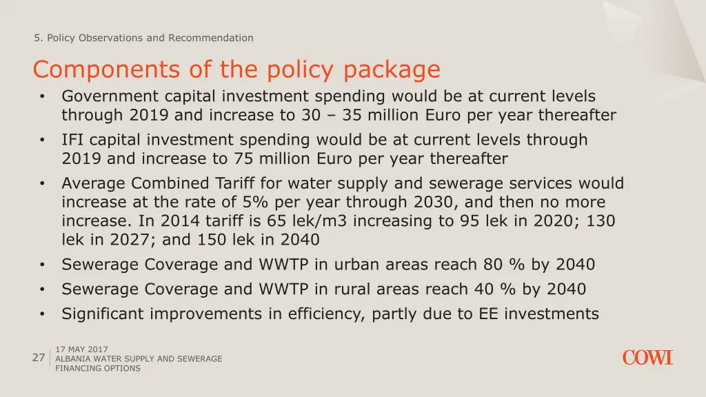 5 policy observations and recommendation 4