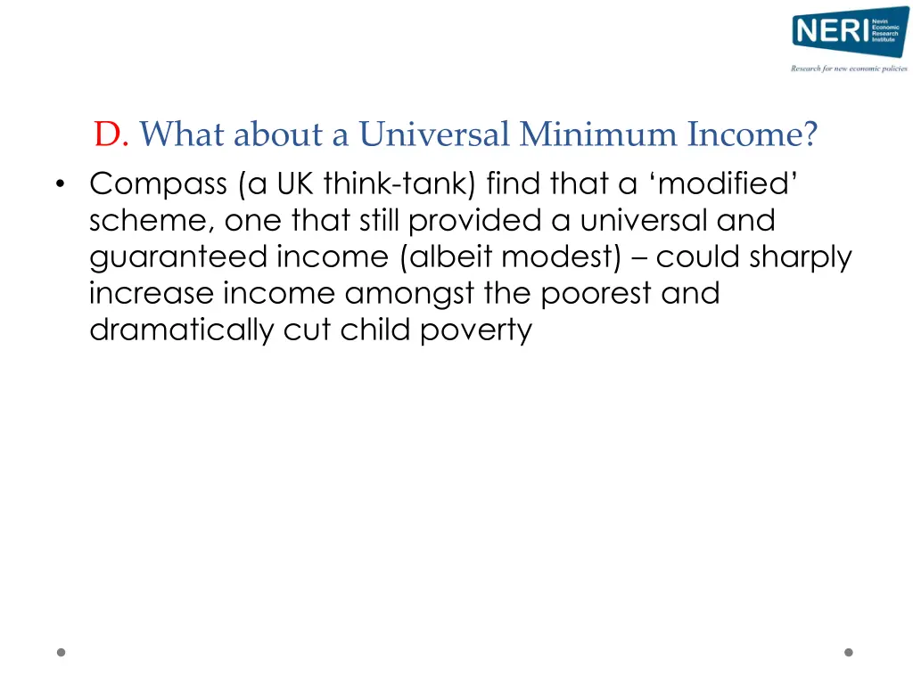 d what about a universal minimum income compass