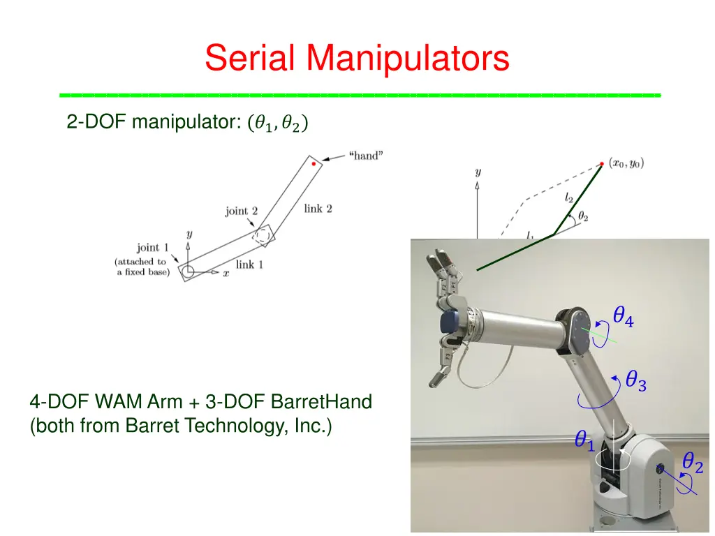 serial manipulators