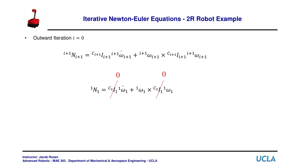 iterative newton euler equations 2r robot example 8