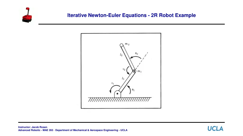 iterative newton euler equations 2r robot example
