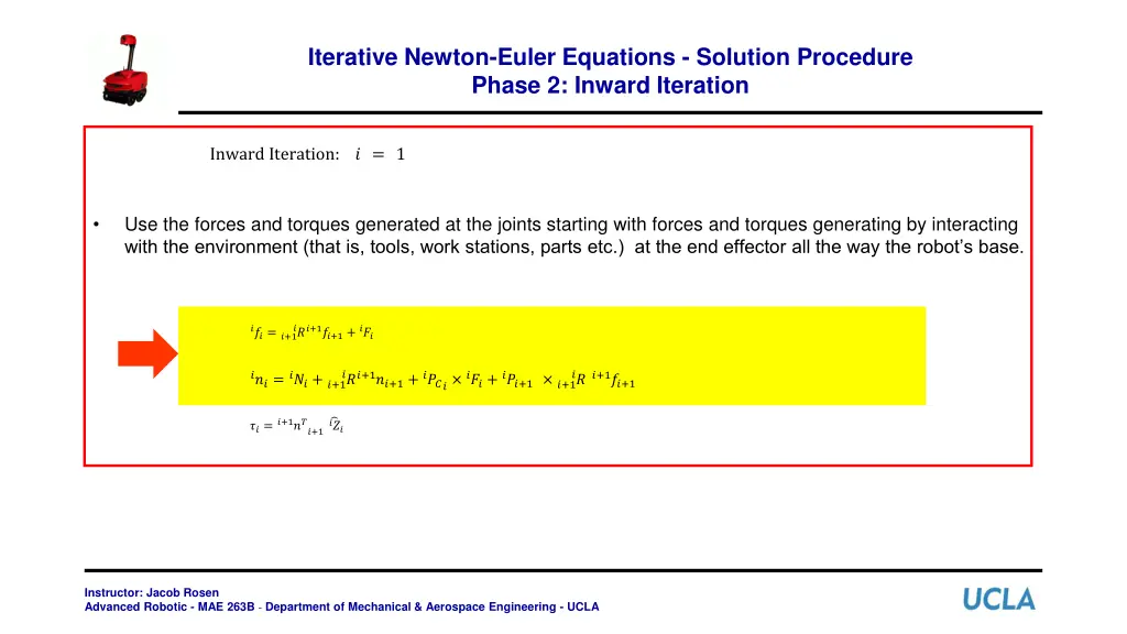 iterative newton euler equations solution 8