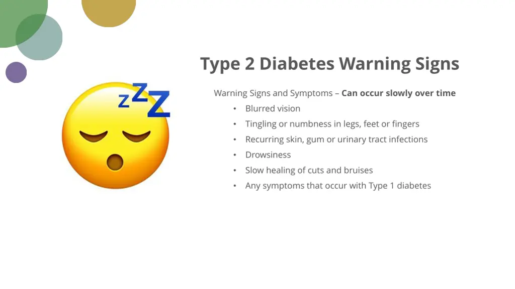 type 2 diabetes warning signs
