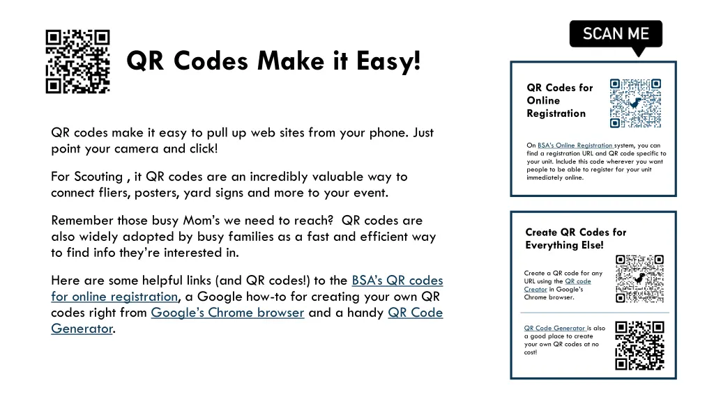 qr codes make it easy