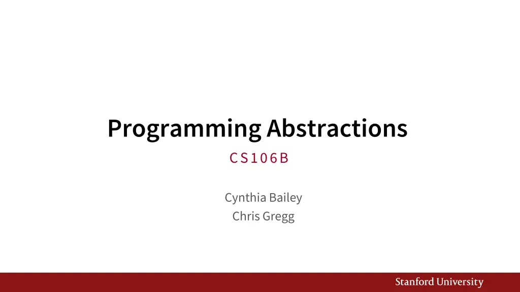 programming abstractions cs106b