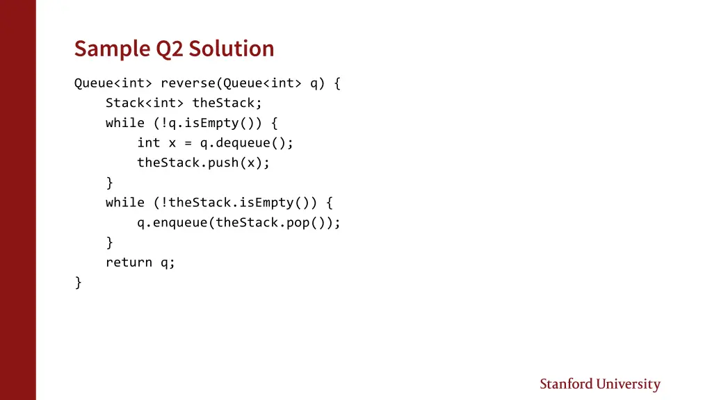 sample q2 solution