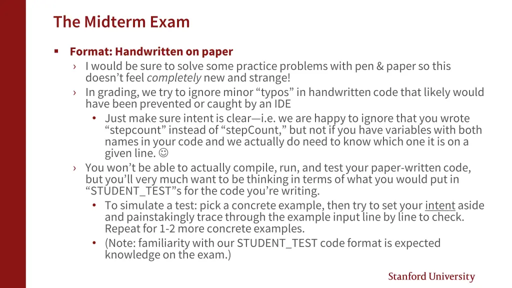 the midterm exam 1