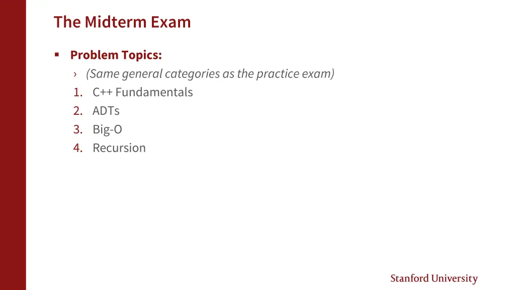 the midterm exam 2