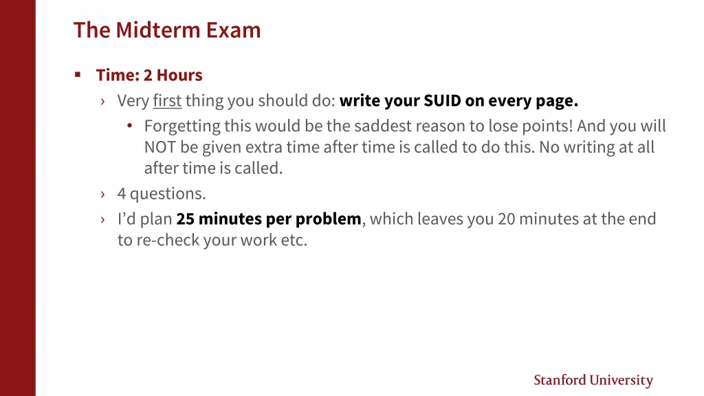the midterm exam