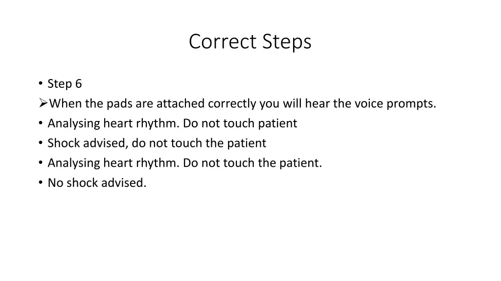 correct steps 2