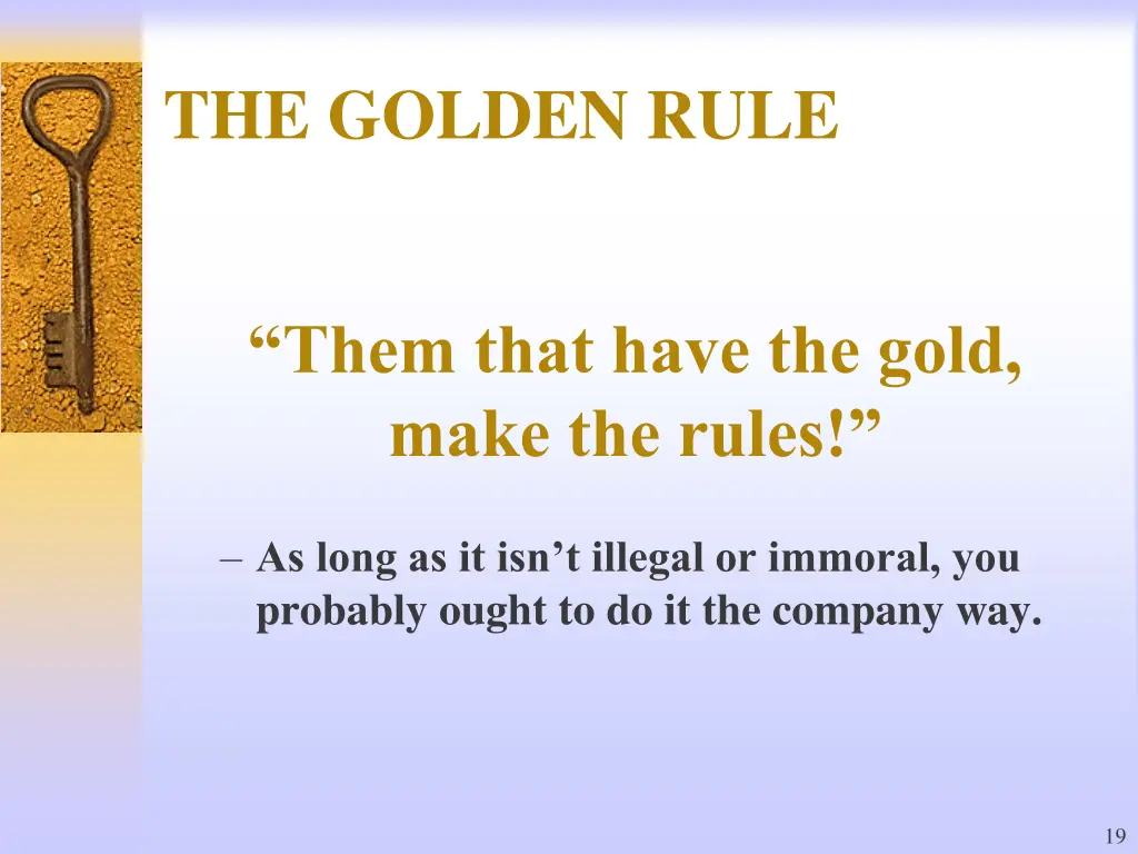 the golden rule
