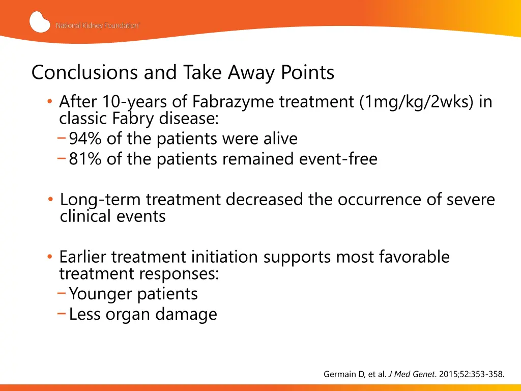 conclusions and take away points after 10 years