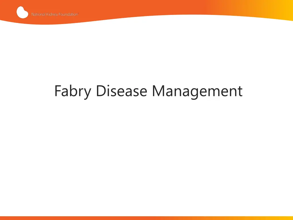 fabry disease management