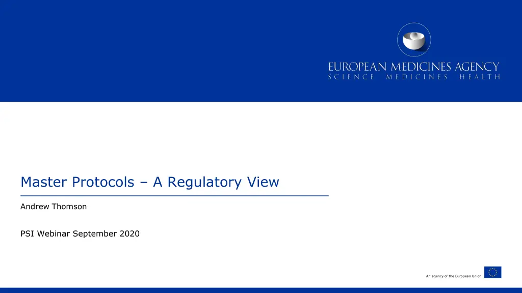 master protocols a regulatory view
