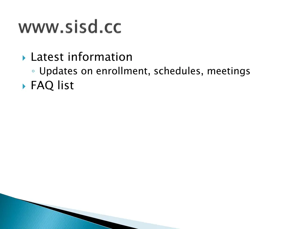 latest information updates on enrollment