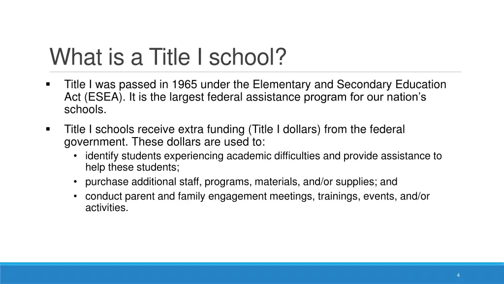 what is a title i school