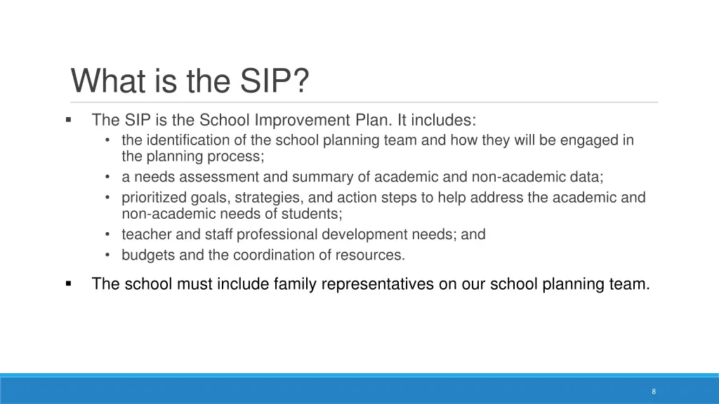 what is the sip