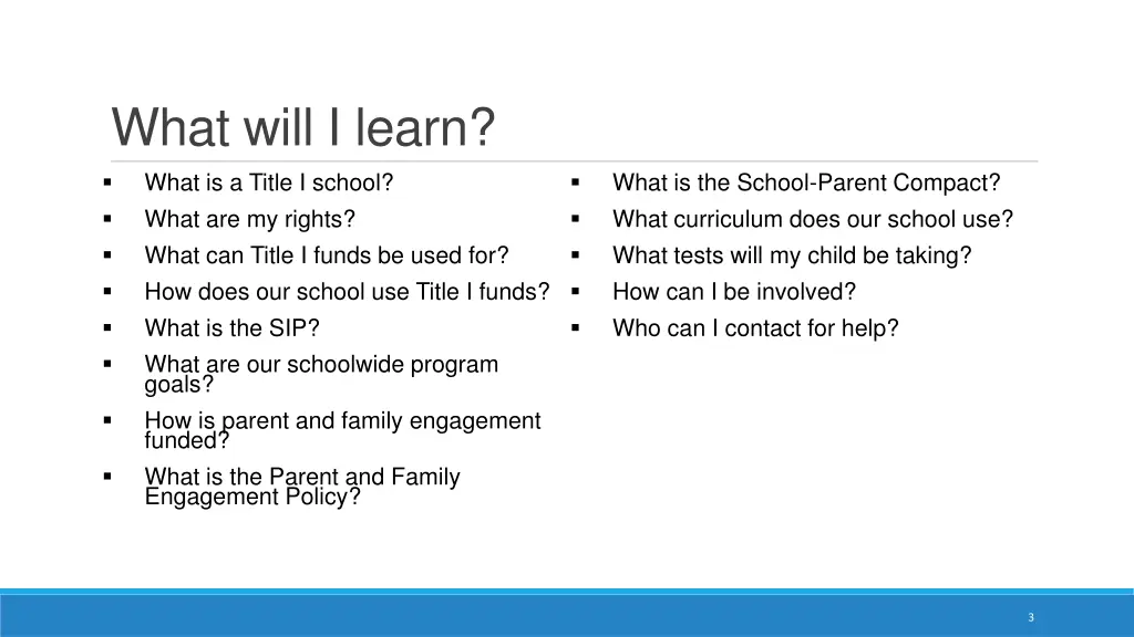 what will i learn what is a title i school what