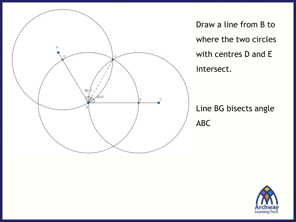 draw a line from b to