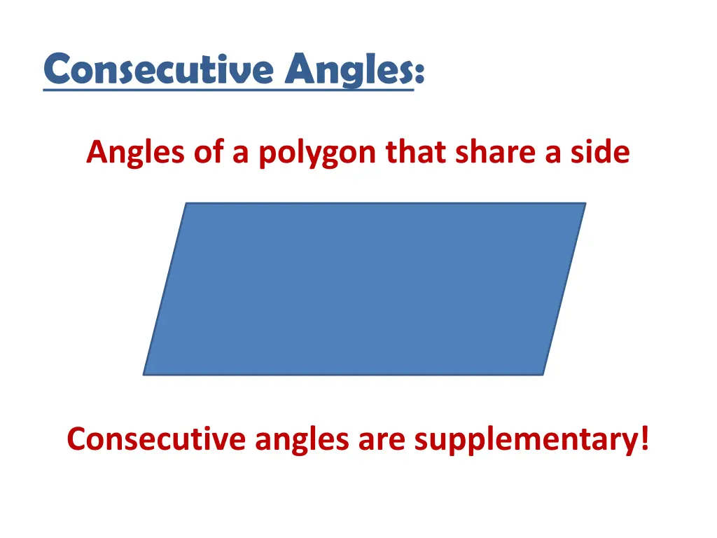 consecutive angles