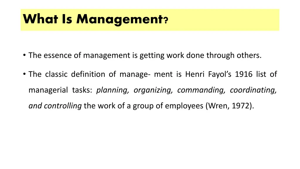 what is management