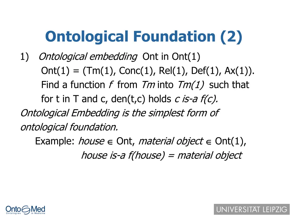 ontological foundation 2
