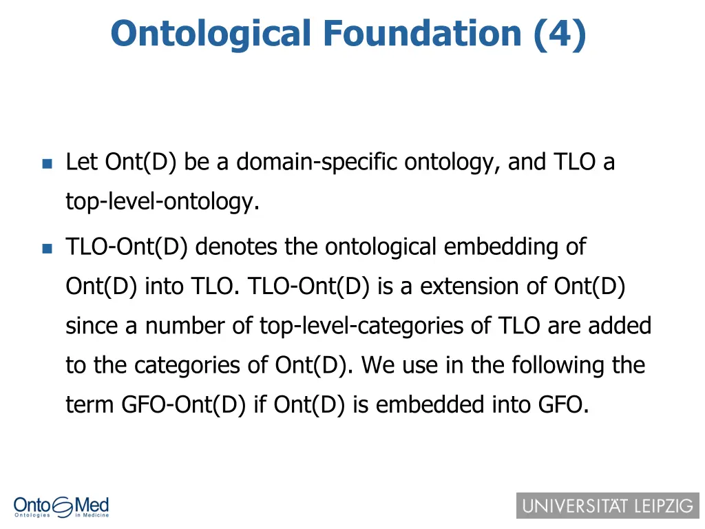 ontological foundation 4