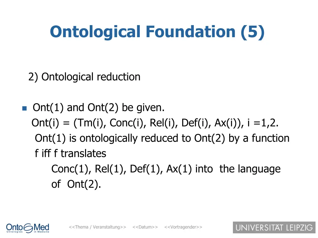 ontological foundation 5
