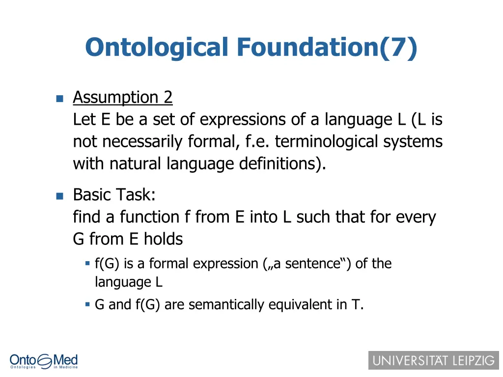 ontological foundation 7