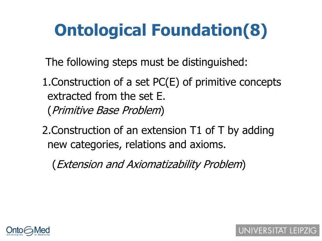 ontological foundation 8