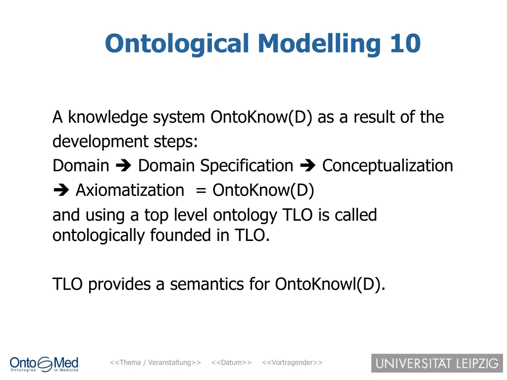 ontological modelling 10