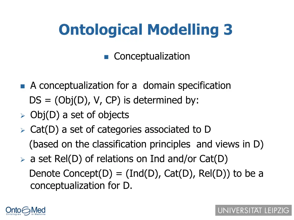 ontological modelling 3