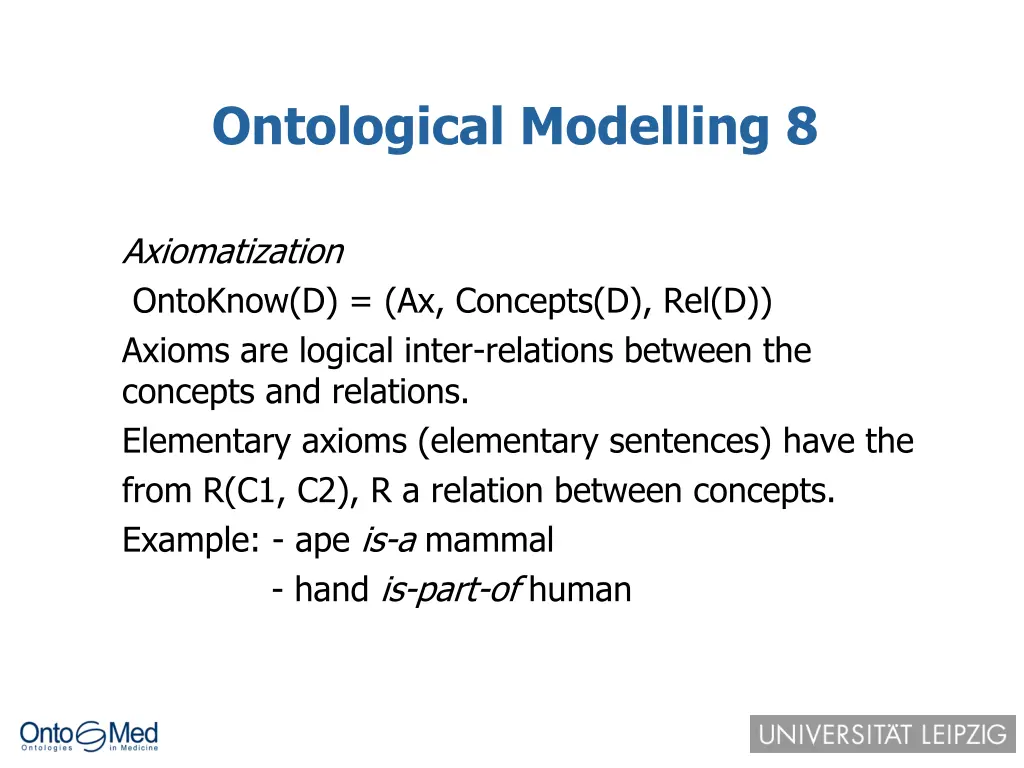 ontological modelling 8
