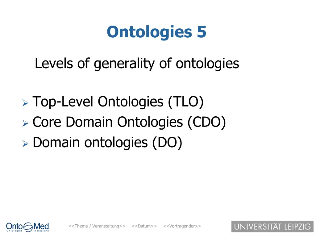 ontologies 5