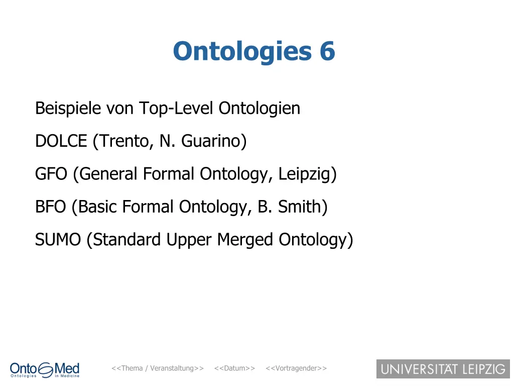 ontologies 6