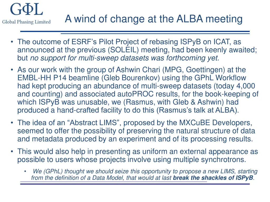 a wind of change at the alba meeting