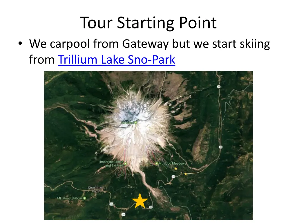 tour starting point we carpool from gateway